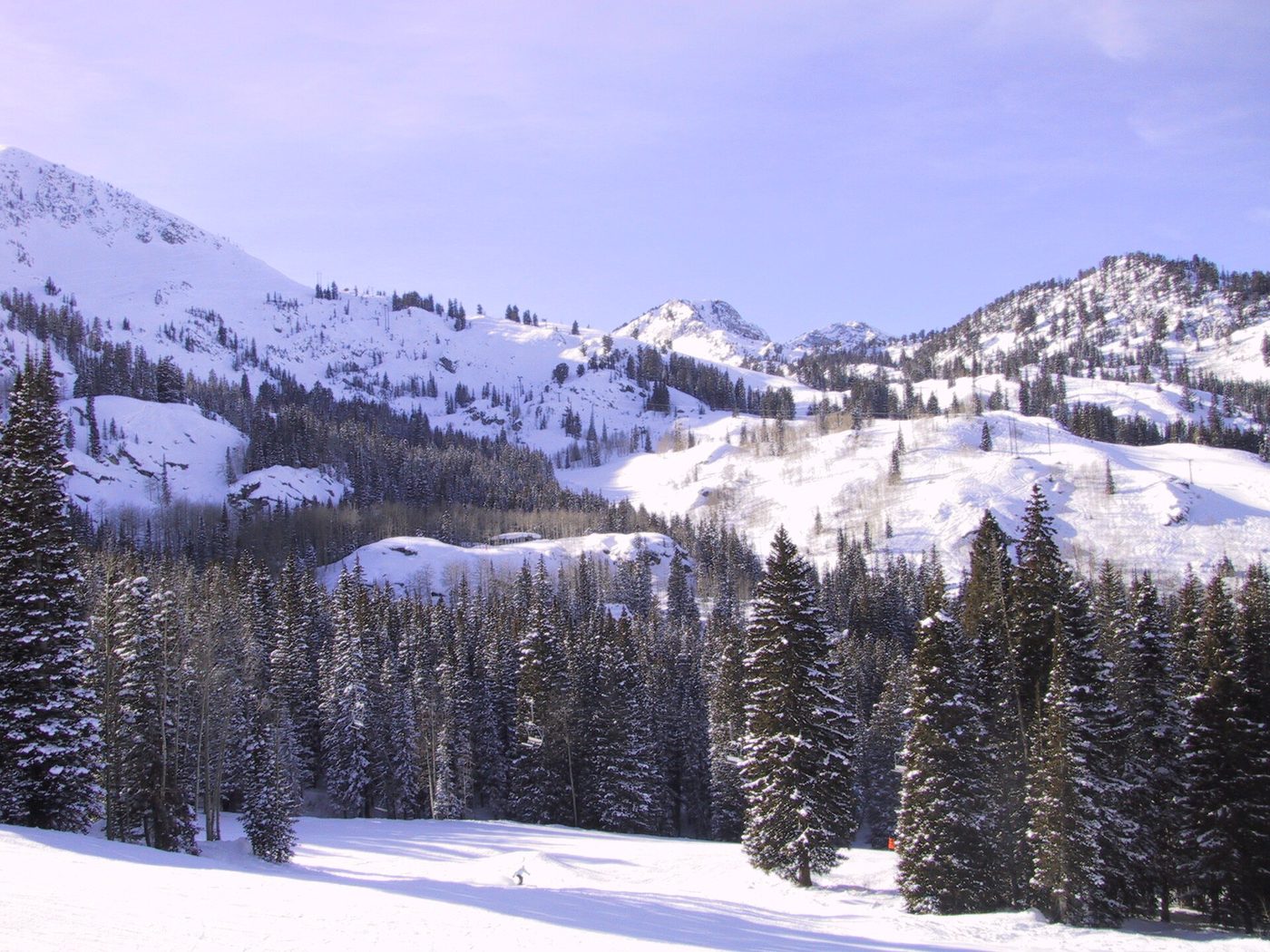 The peaks above Brighton at the head of Big Cottonwood Canyon, Utah